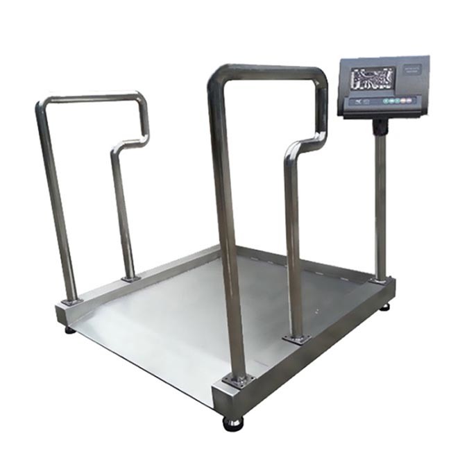 Global Industrial Wheelchair Weight Scale Heavy Duty Stainless Steel 500-1000kg
