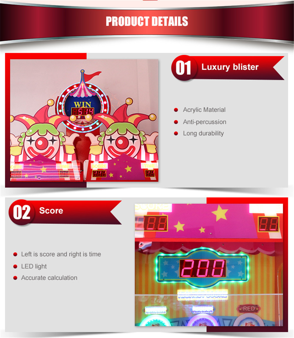 Fun Sandbag indoor Arcade game Ticket Redemption Game Machine For Amusement Park