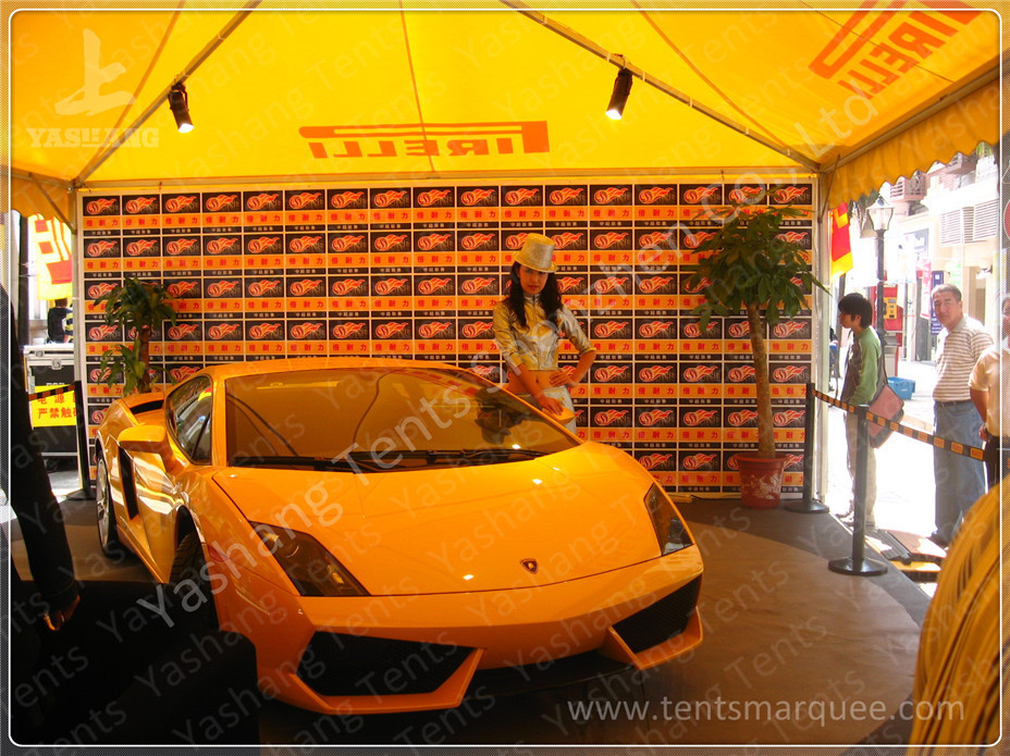Yellow Top Cover Fabric High Peak Tents High Performance 80 KM / H Wind Load