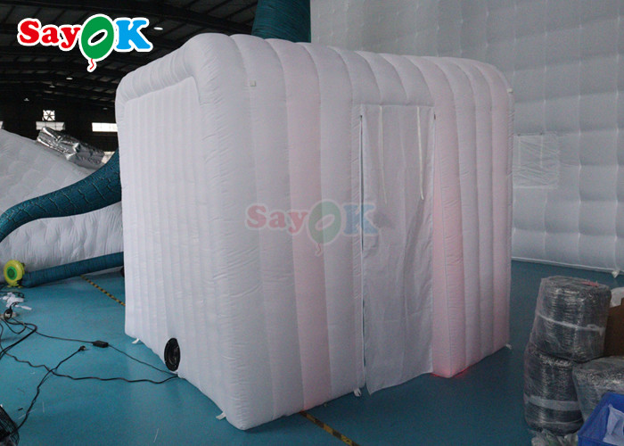 Inflatable Club Portable 360 Lighted Photo Booth Enclosure Inflatable Cube Backdrop