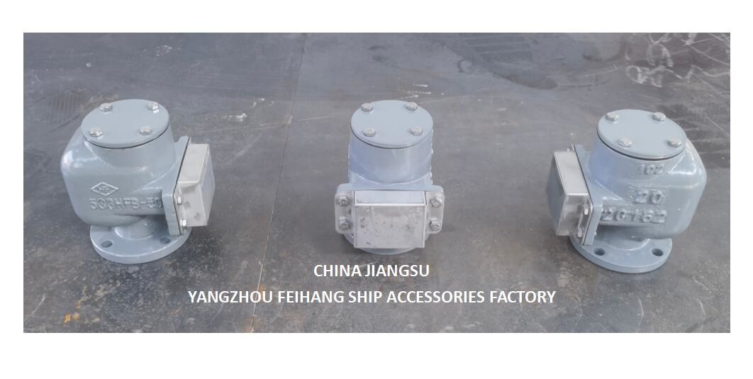 NO.533HFB-50A AIR VENT HEAD FOR SEA WATER TANK WITH SUS316L FLOATER NBR GASKET 0.3MPA