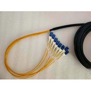 China OS2 16 Core Breakout Fiber Patch Cable Reverse Polarity LC Uniboot on sale