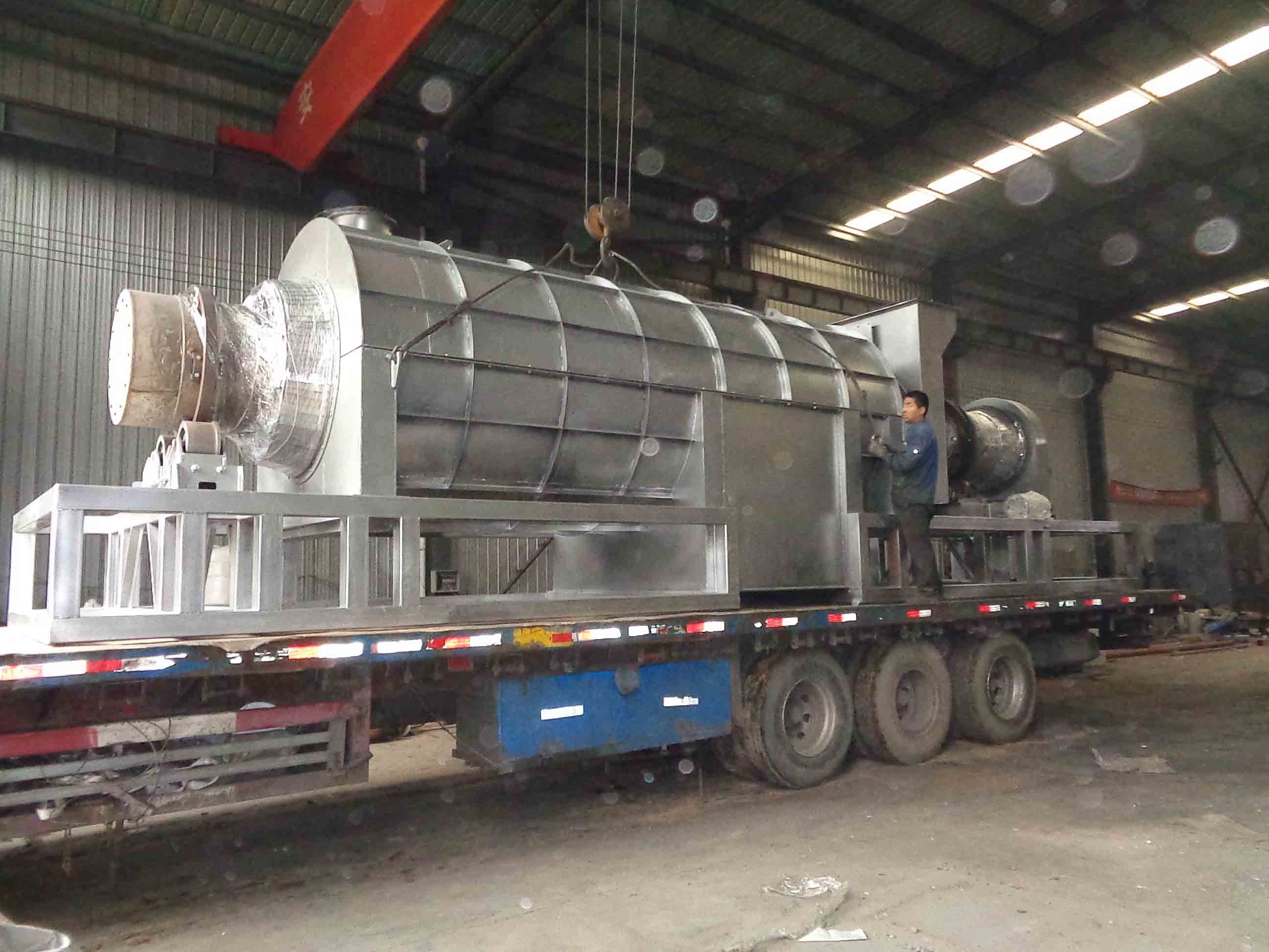 Coconut Shell Sawdust Continuous Horizontal Carbonization Furnace Machine