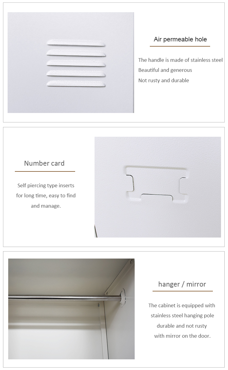 Single Door Steel Clothes Wardrobe