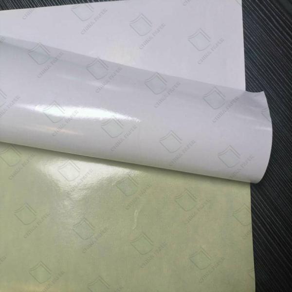 100% Wood Pulp Super White Gloss Paper ISO SGS Certified Self Adhesive Printable