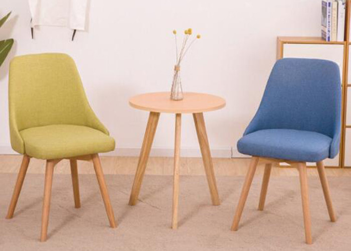Ergonomic Beech Wood Dining Chair With Suede Cushion And Backrest