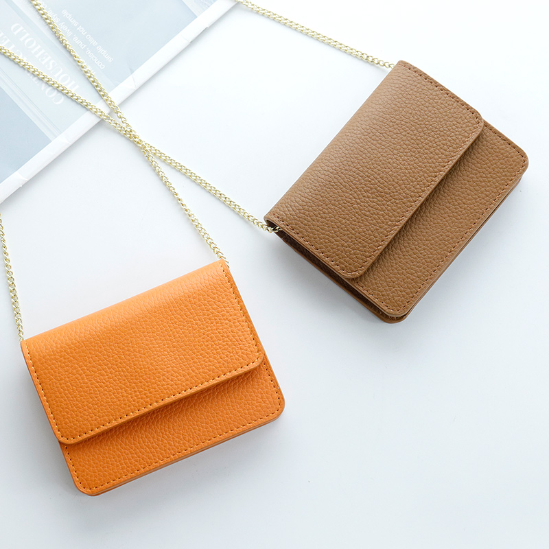 Letter Card Holder Wallets Money Bag Lanyard Chain Gift Card Slim Business Male