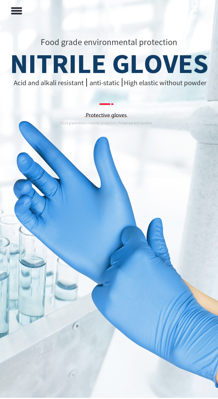 Ce Fda Approved 240MM Medical Nitrile Gloves small medium large size