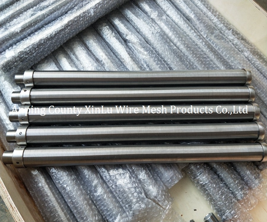 Candle Stainless Steel Filter Cartridge Electropolished V Wire Screen 25 - 108mm Dia