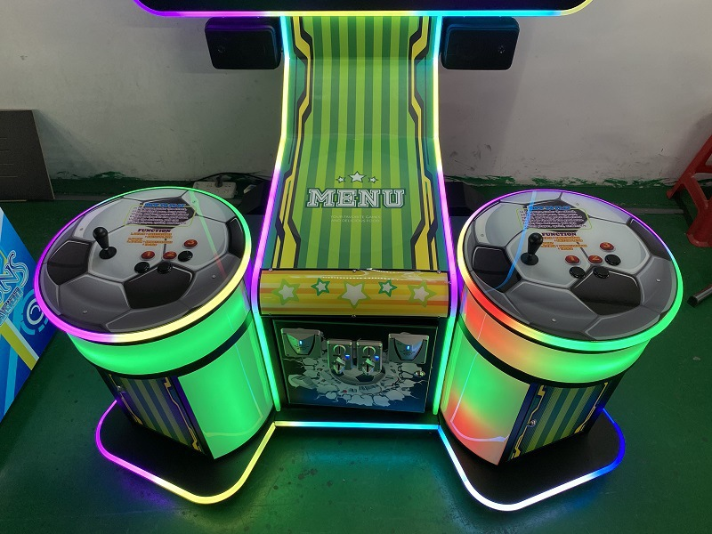 Indoor Amusement America Table Superstar Soccer Attractive Kids Electronic Football Arcade Game Machine