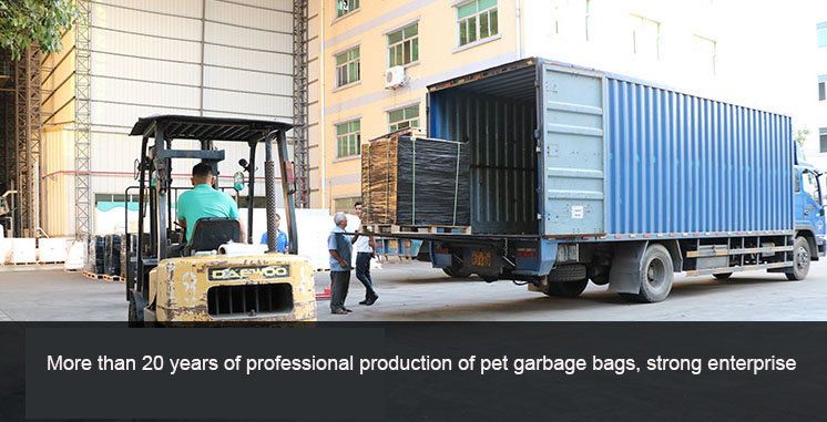 2 Rolls for Delivery 15 pcs Degradable Imported Raw Materials PET Dog Cat POP Garbage Bag