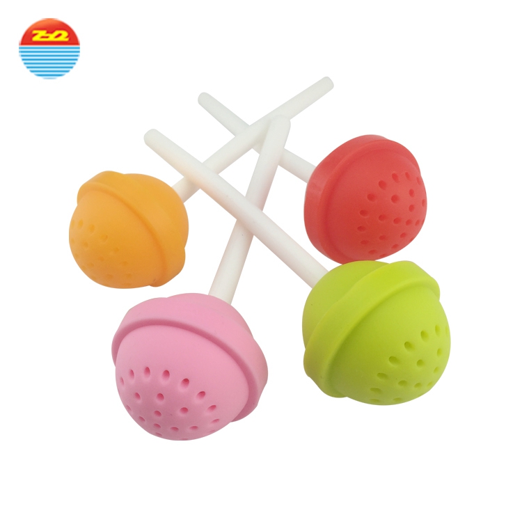 Colorful product lollipop sloth non plastic loose leaf tea custom silicone tea infuser walmart