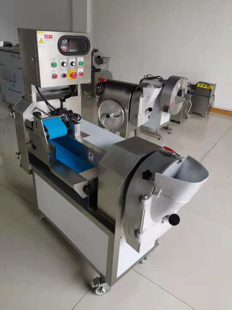 Fully Automatic Industrial Vegetable Cutter Slicer Machine For Supermarket Restaurant