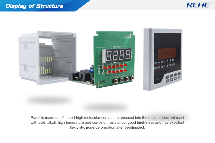 96*96 Single phase Intelligent Digital analog multimeter with RS485