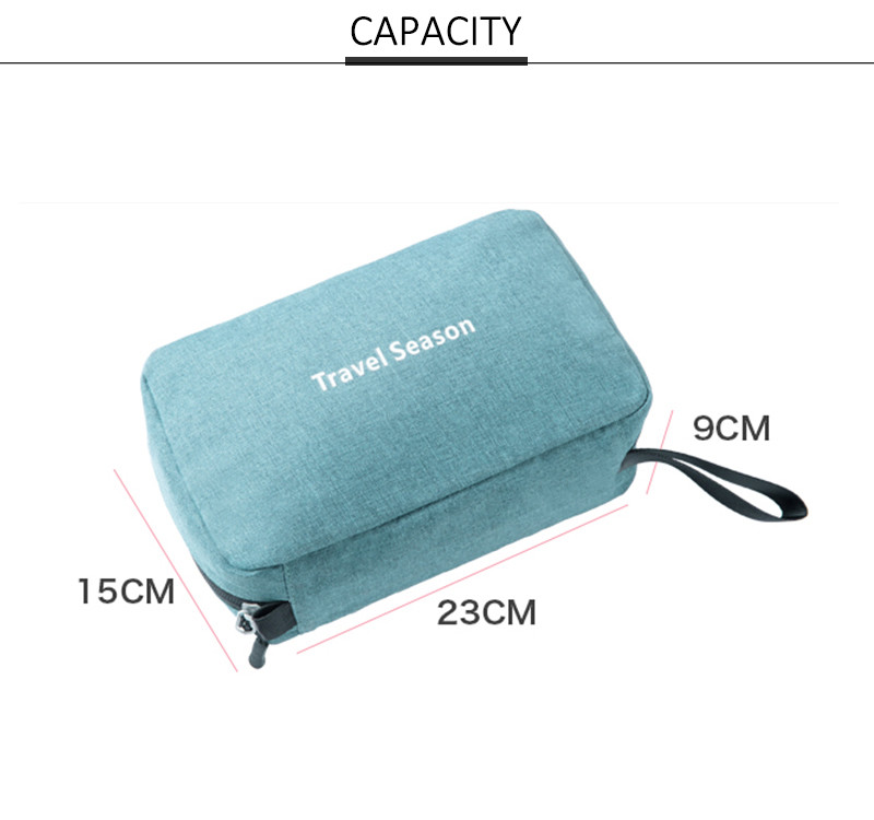 Large Capacity Private Label Plain Polyester Makeup Bag