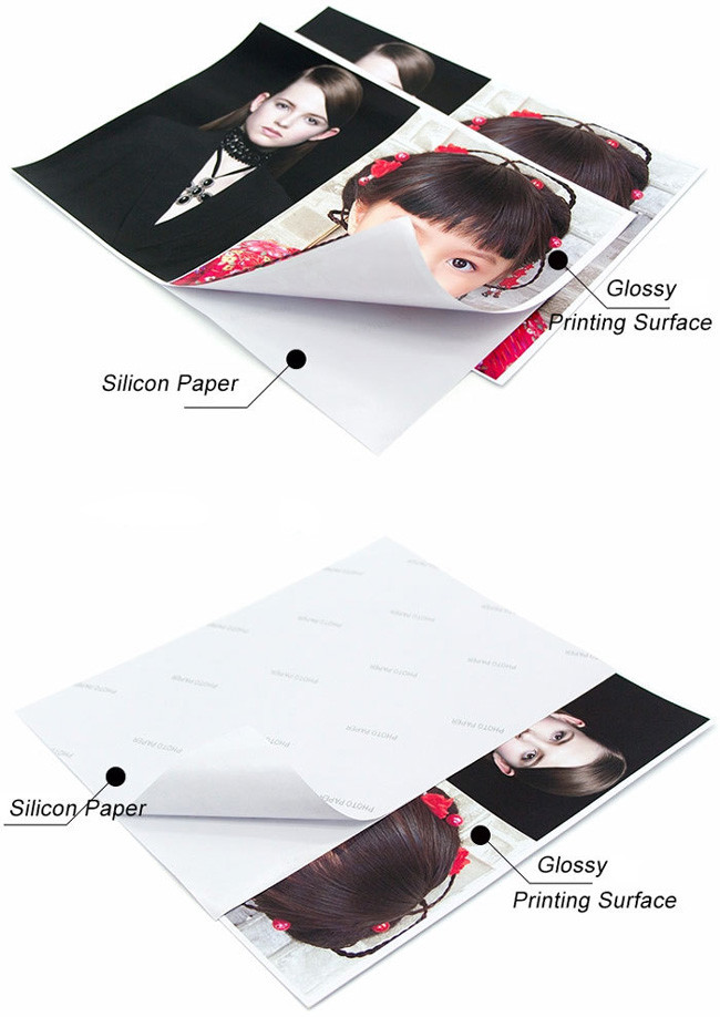 Inkjet Printing Self Adhesive Glossy Photo Paper