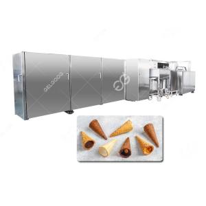 5000pcs/h Bite Sized Waffle Cone Filled Chocolate Production Line Fully
