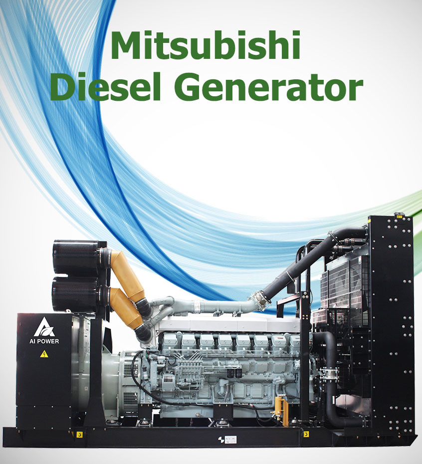 1mW 2000A Mitsubishi Diesel Generator