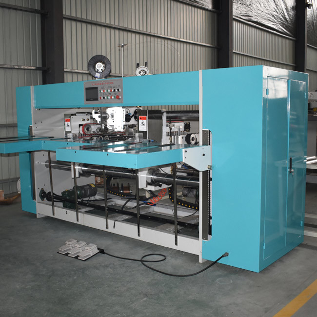 Cardboard Corrugated Box Stitcher Semi Auto Stitching Machine