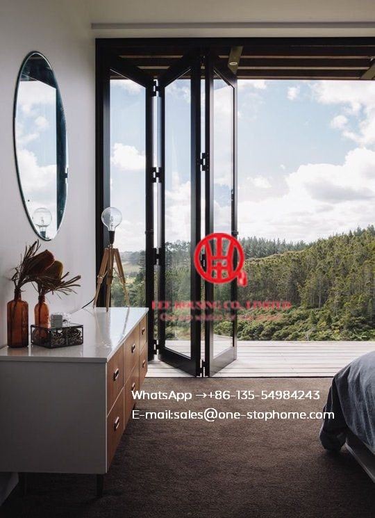 Cayoe Exterior Glass Folding Door Lowes Aluminum Bi Folding Door