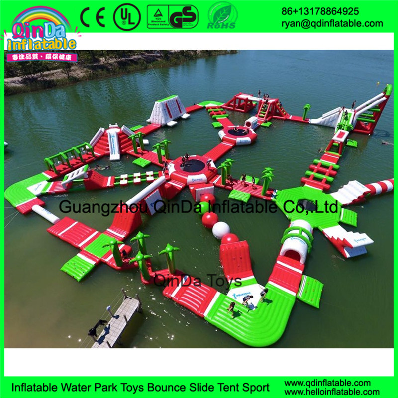 Guangzhou Qinda inflatable floating water park games giant adults inflatable water park