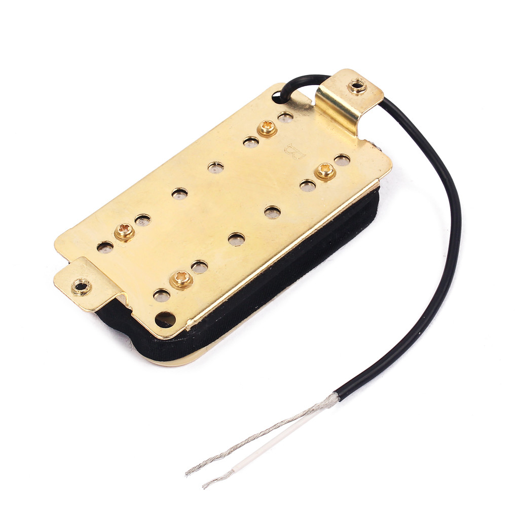 Alnico 5 Humbucker Chrome Metal Pickup Double Coil 12~13kΩ for LP Guitar Bridge Vintage