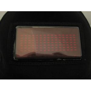  LED name badge and message display cap with 9 speed and brightness level Manufactures