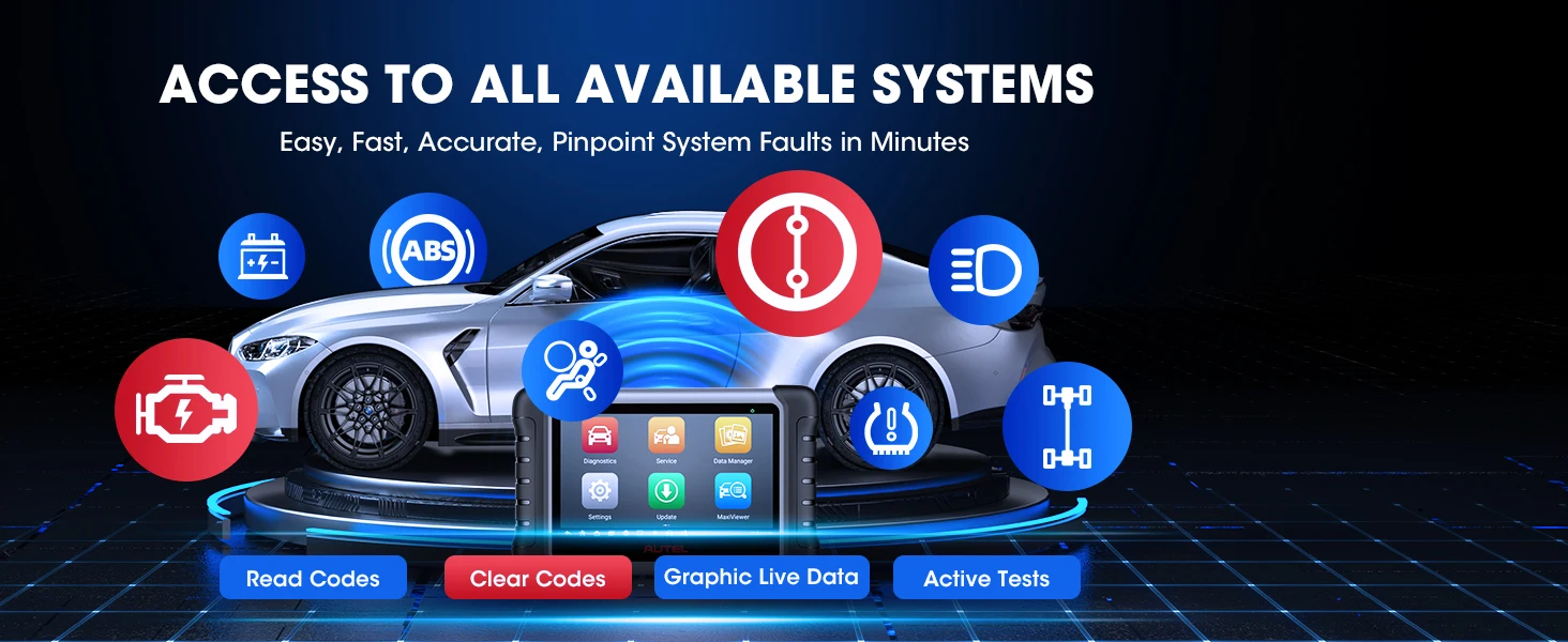 Diagnostic Tools Autel MK808S Car Diagnosis Bi-Directional Control Automotive Scanner IMMO Key Coding PK MX808S MK808BT