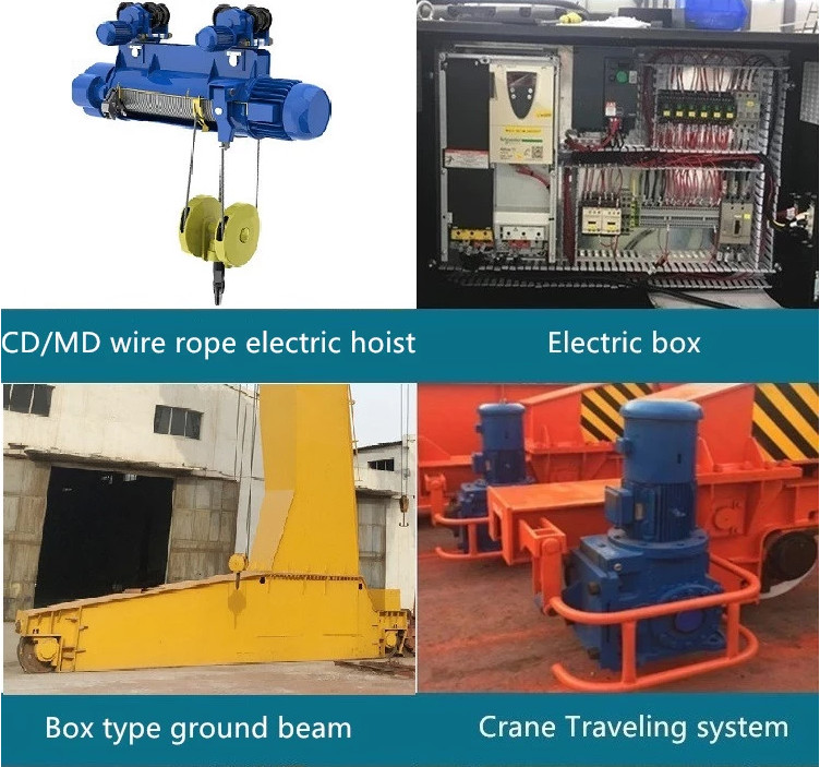 Box Type 20 Ton Single Beam Gantry Crane Span 5m-18m
