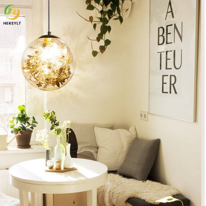 30cm E27 Modern Clear Glass Pendant Light Customized Interior Fashion Artistic