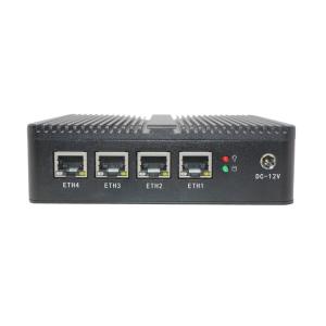 4 Lan ITX MINI PC Fanless Cooling HDMI Support 1080P Display Nuc