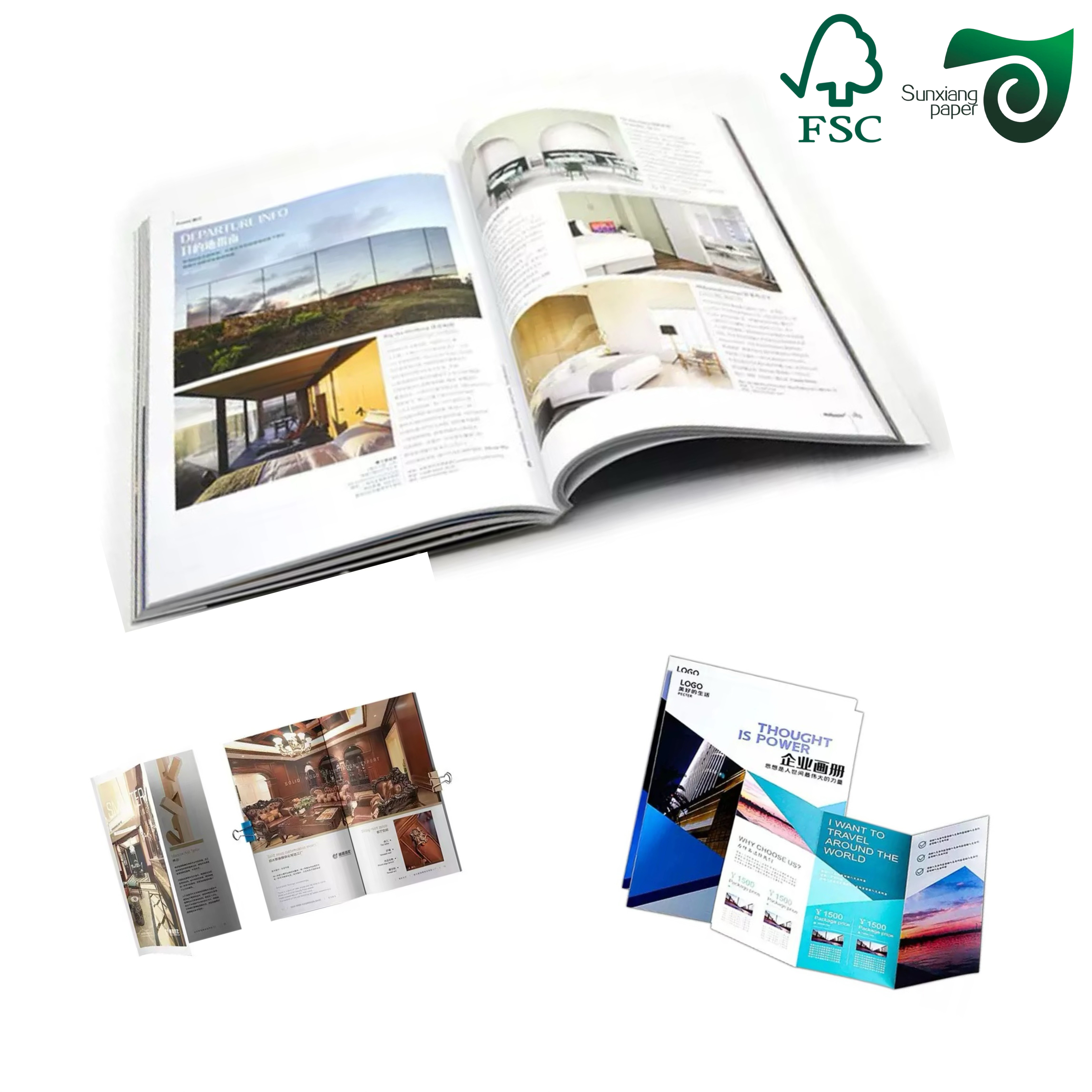 Double Sided White Matte Coated Art Card 250g 300g 25 36 Inches FSC Glossy Art Paper