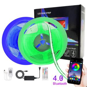 Smart Rgb Music Reactive Led Strip Bluetooth APP Music Sync Controller Cob Rgb