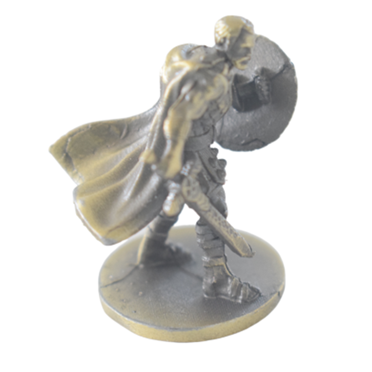 In Stock Bronze Plated Zinc Alloy Metal Statues Metal Figurines For Board Game