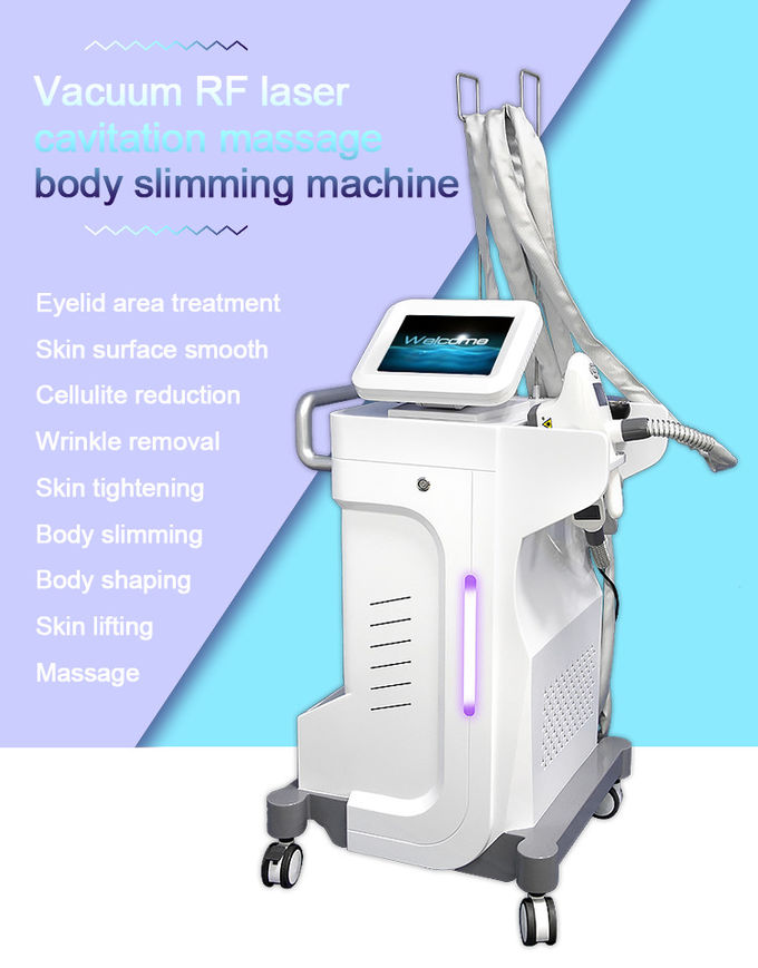 Best rf vacuum cavitation machine / vela vacuum roller body shape slimming machine LF-162
