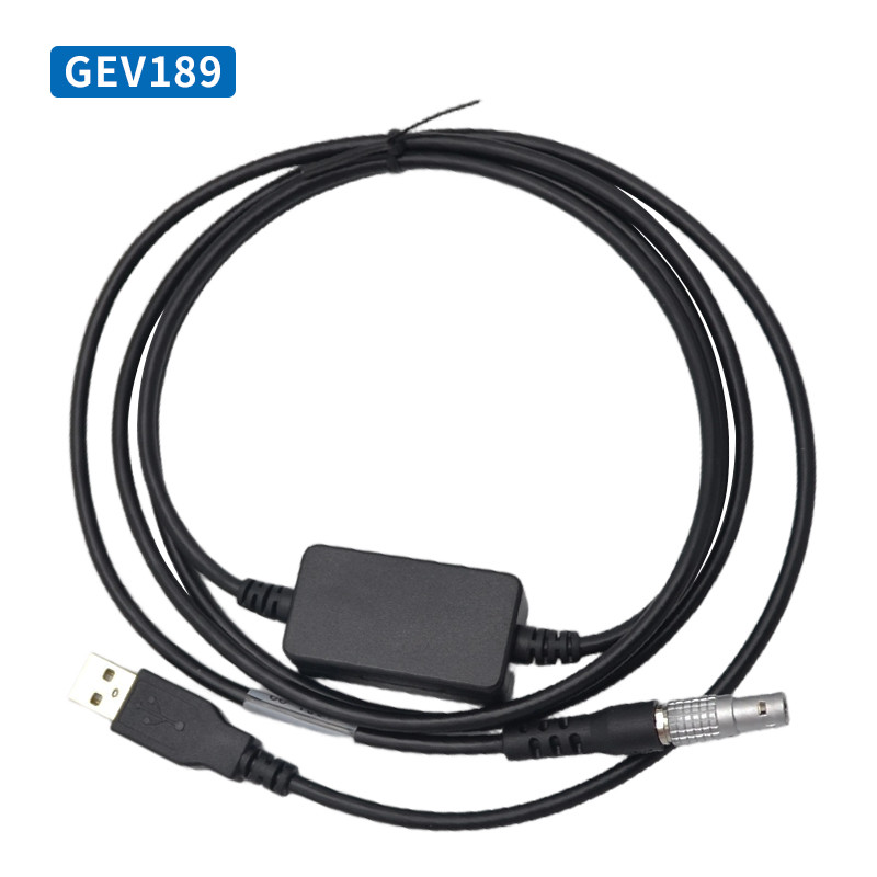 GEV189 GEV267 GEV102 Data Transfer Cable for Leicaa Total Station 5 Pin USB to Computer