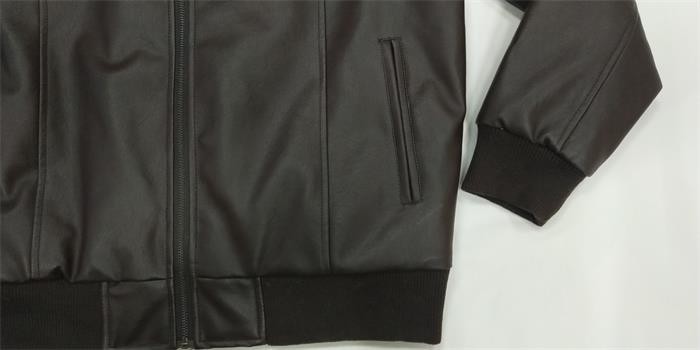Utility Summer Padded Wax Jacket Mens Black Pu Biker Jacket