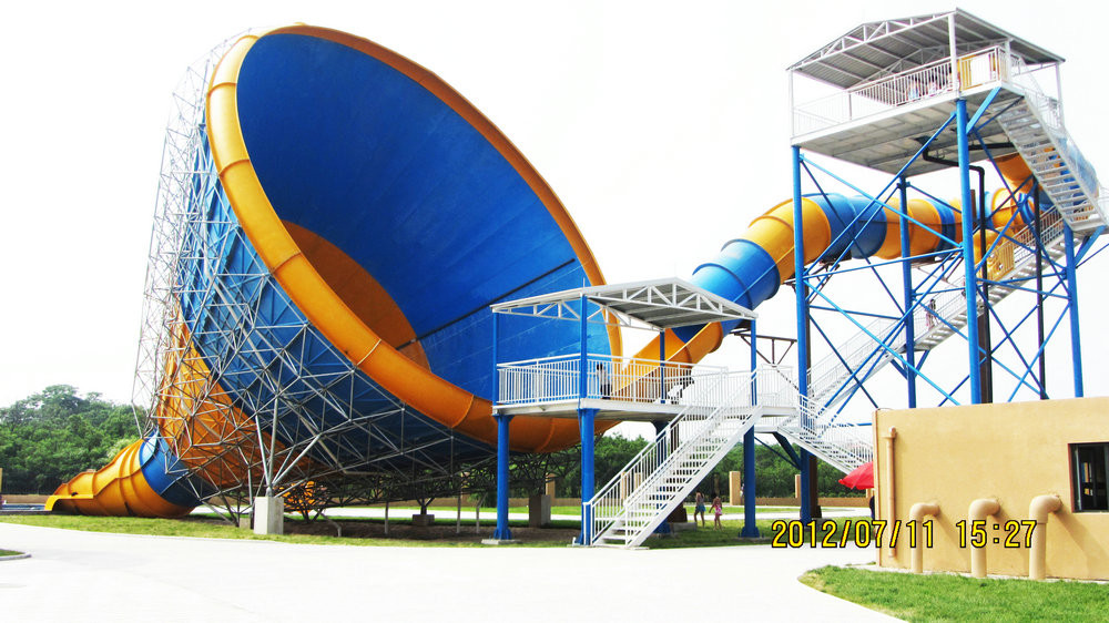 High Quality colorful Super Water Slide with Space Hole Long Slide for amusement park