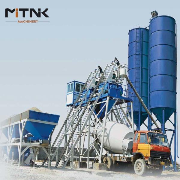 HZS50 Statioanry Concrete Mixing Plant For Sale