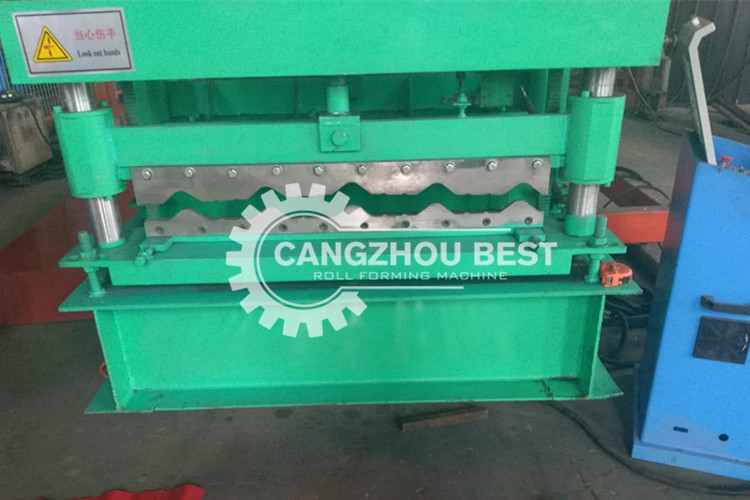 Standing Seam Color Sheet 5.5kw Roof Tile Roll Forming Machine