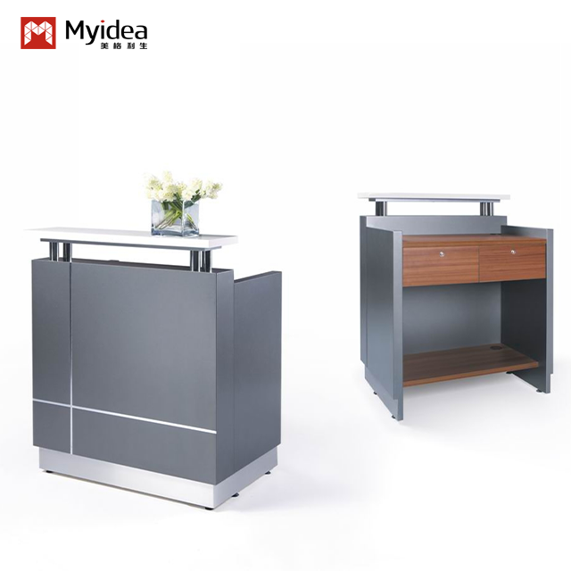 China Artificial Stone Countertop, Front Desk, Painting Process, Reception Desk, Hot Selling Baking Paint Counter, Company Front Desk, Cashier Desk on sale