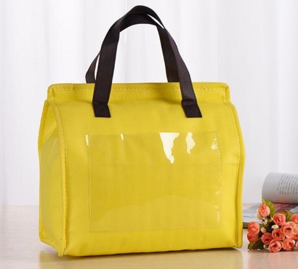 Non-woven laminated Pizza thermal insulation cooler bag,Fashion Nylon Lunch Bags