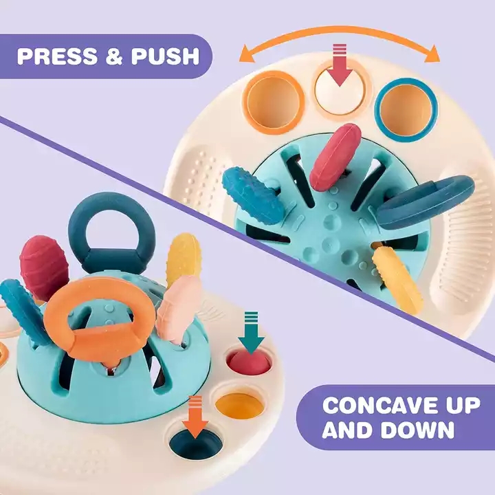 OEM Children'S Educational Toy BPA Free Silicone Sensory Teething Toys