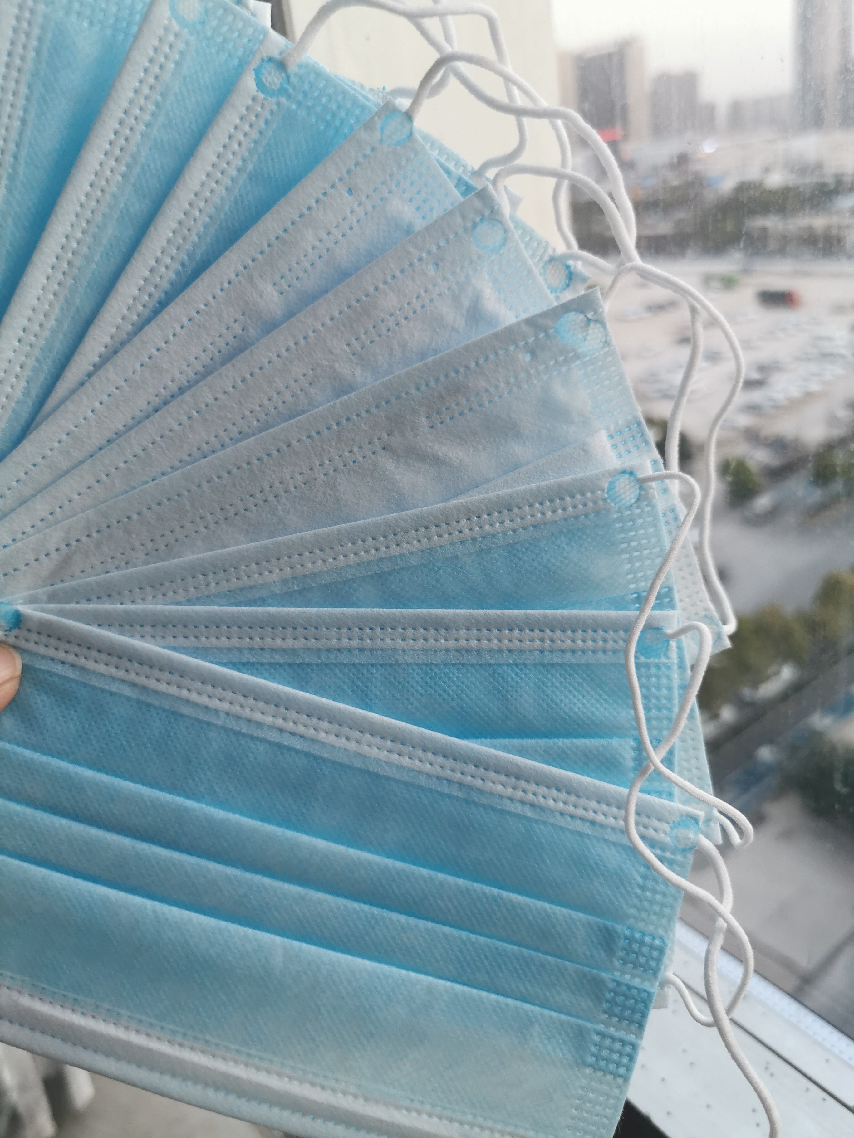Face Mask Used In Hospitals 17.5cm X 9.5cm Spun Bonded Non Woven Fabric
