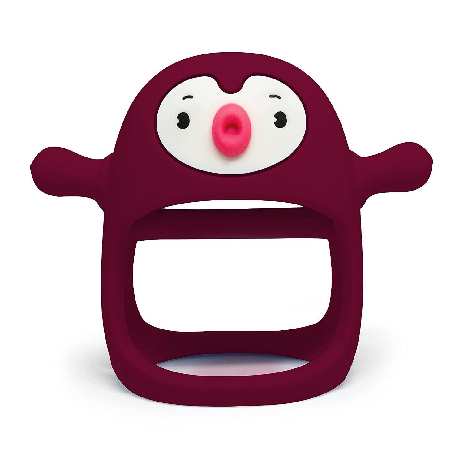 Non toxic Silicone Baby Teether Toy Teething Pain Relief Animal Penguin Teether Toy