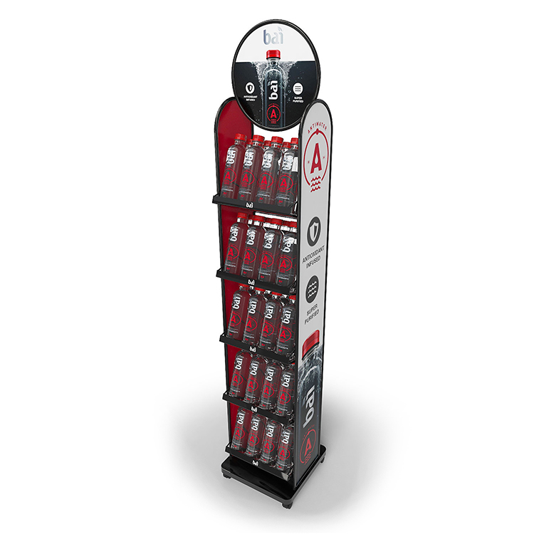 Customized Fashion Style Wine Rack Sparkling Beverage Metal Display Stands Wine Rack Metal for Pub