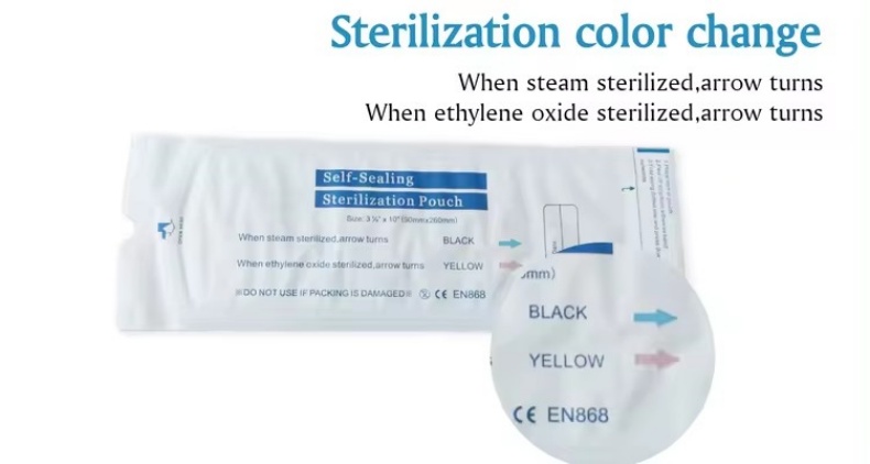 Different Size Sterilization Pouch Bags Disposable Dental Self Seal Sterilization Pouch