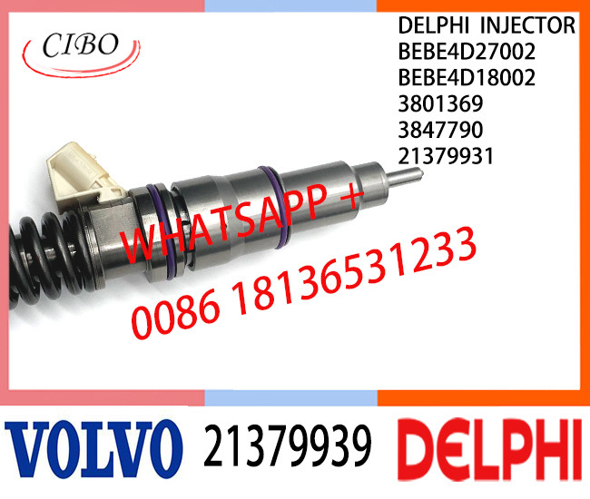 21379939 BEBE4D27002 Fuel Diesel Injector 21379939 BEBE4D27002 BEBE4D18002 3801369 3847790 E3.18/E3 for VOL PENTA MD13