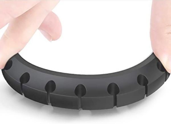 Quality LFGB Practical Silicone Cable Clip, Desk Cable Manager Silicone USB Cable Winding Device Charging Cable Storage Device for sale