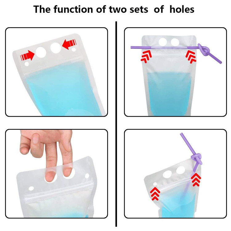 200ml Plastic Aluminum Foil Laminated Stand Up Spout Pouch For Drink Juice Beverage